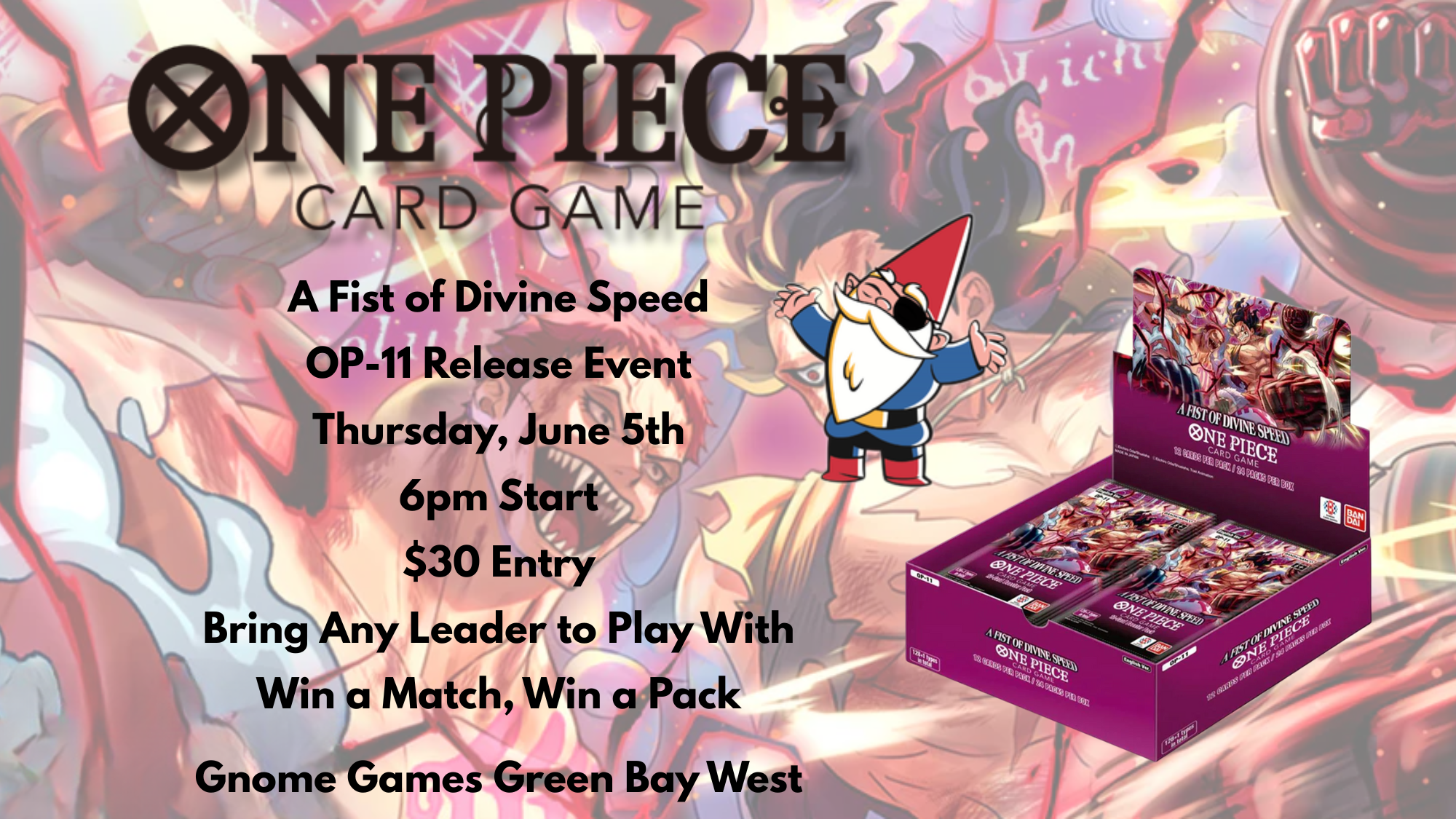 Green Bay West One Piece A Fist of Divine Speed