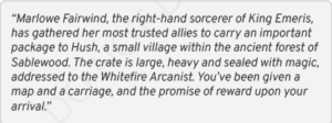 Quote from Adventure