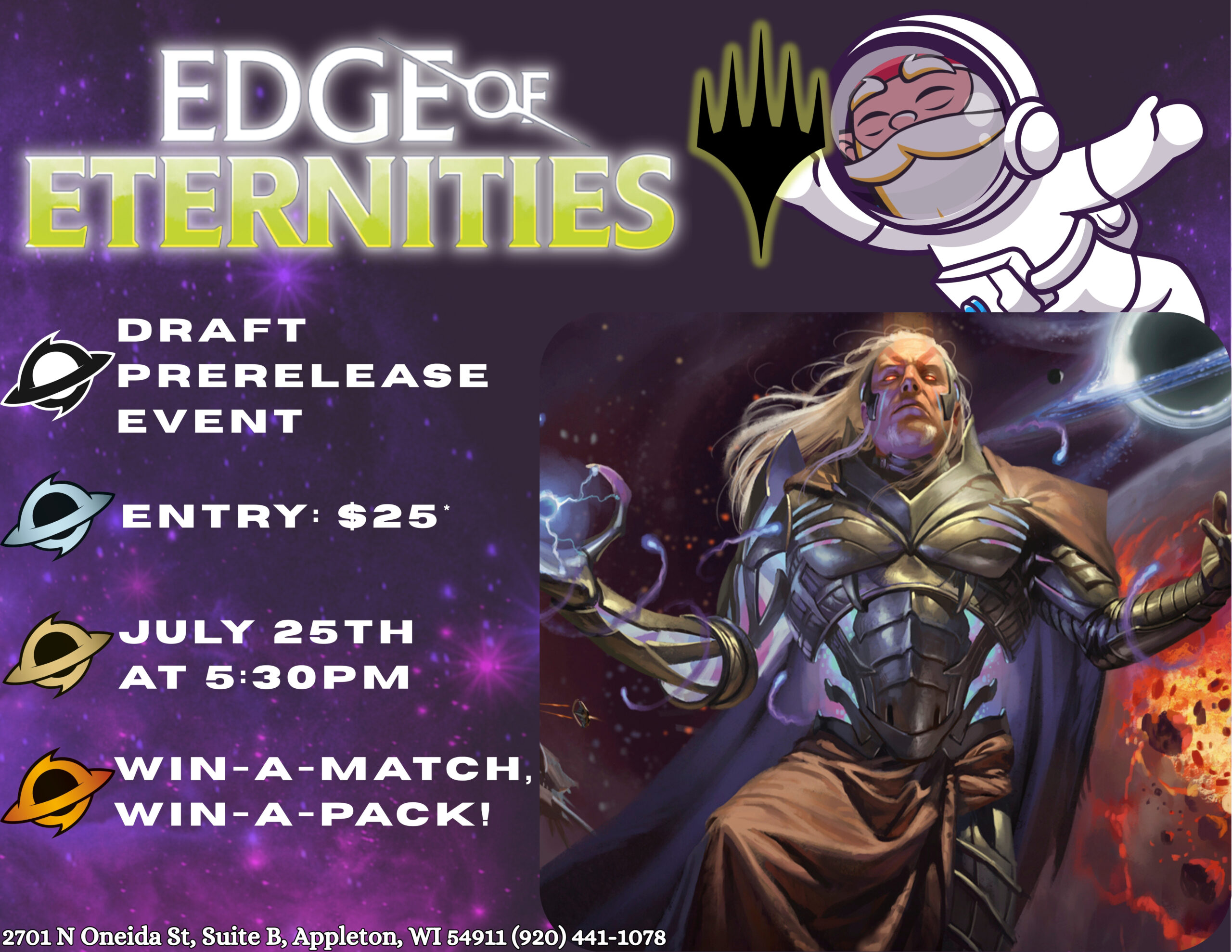 Edge of Eternities Draft Prerelease at Gnome Games Appleton North!