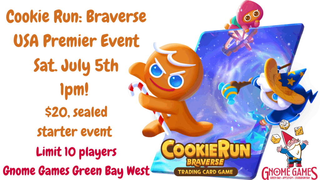 Cookie Run: Braverse Trading Card Game Gnome Games Green Bay West