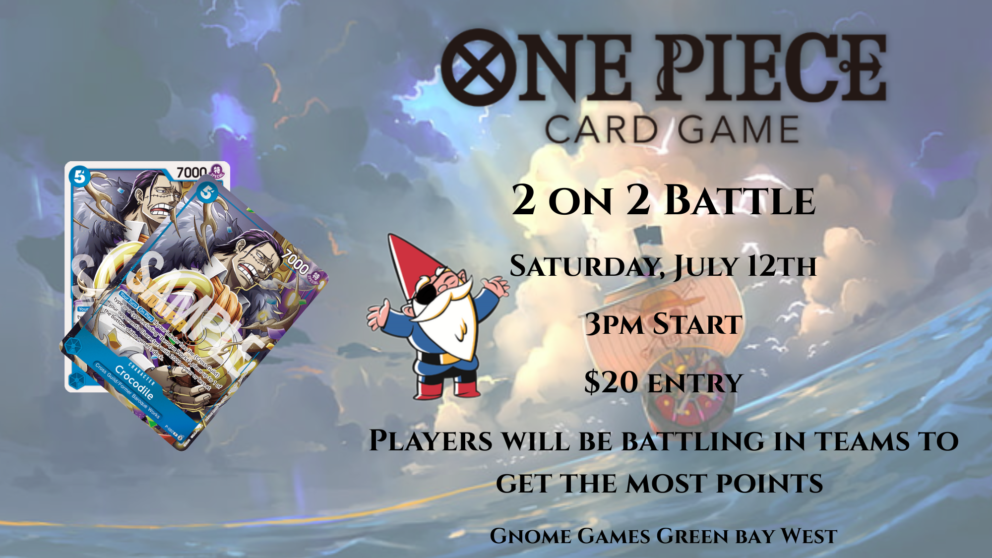 Saturday, July 12th 2 on 2 Battle!