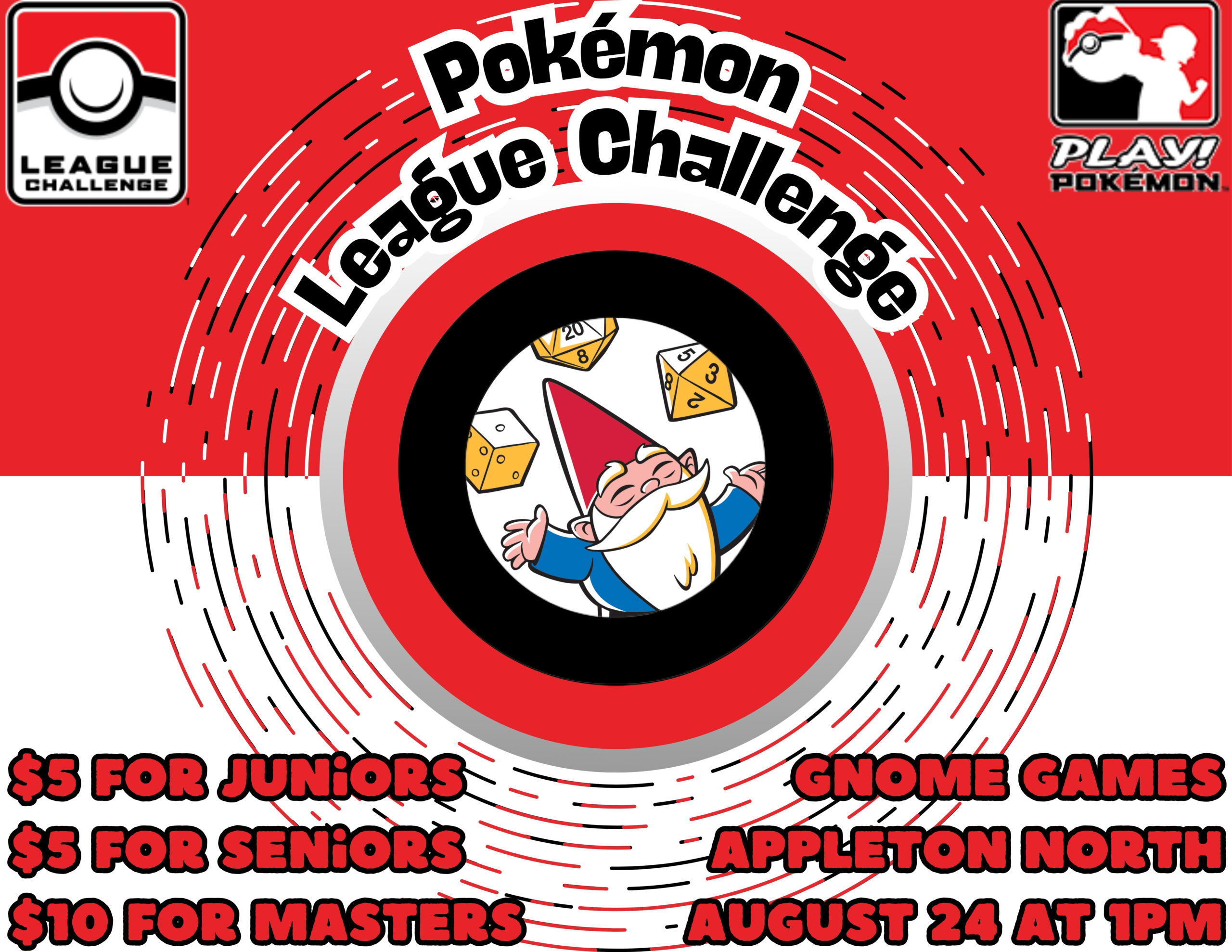 August Pokémon TCG League Challenge at Gnome Games Appleton North