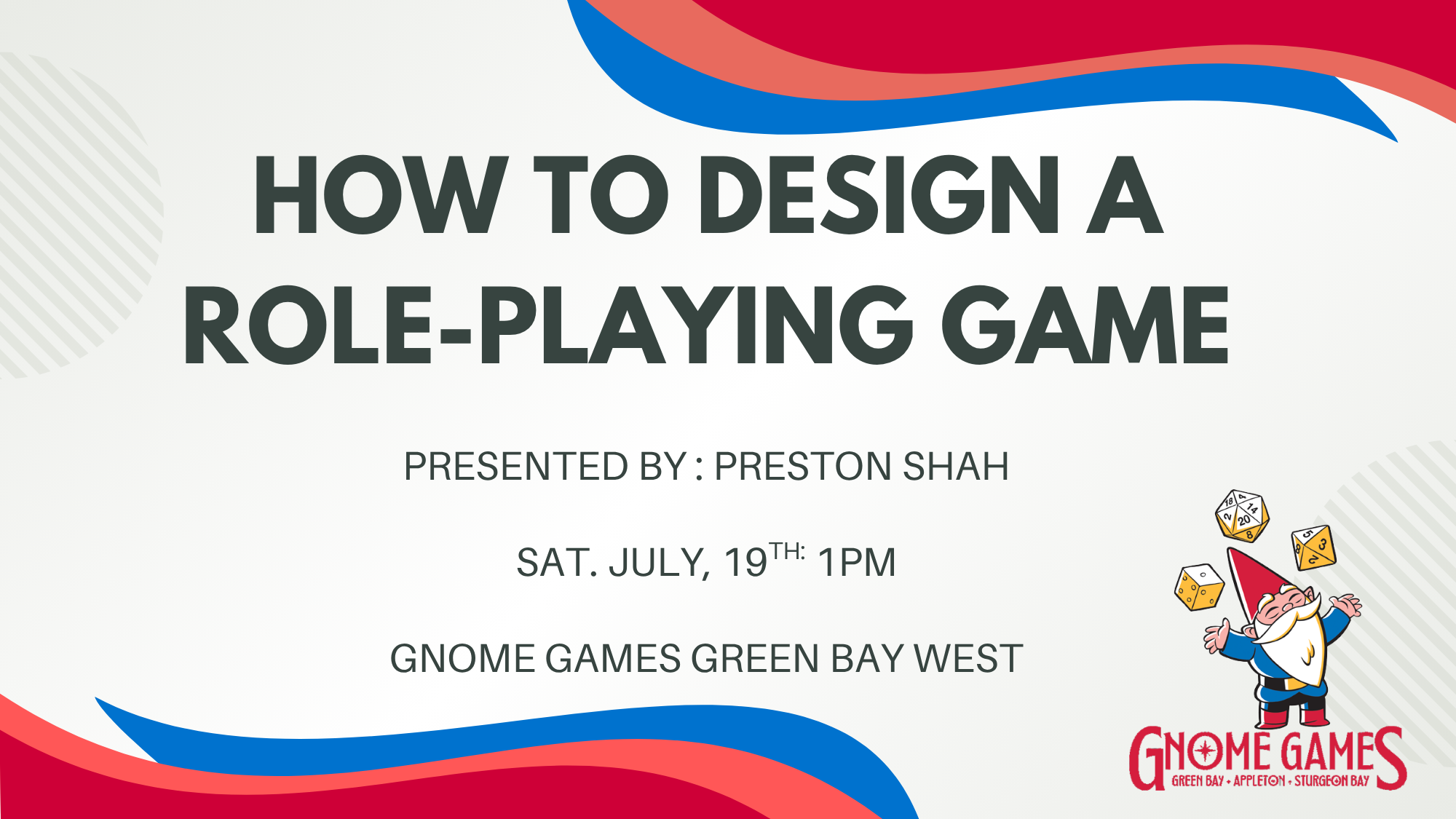 Gnome Games and Preston Shah