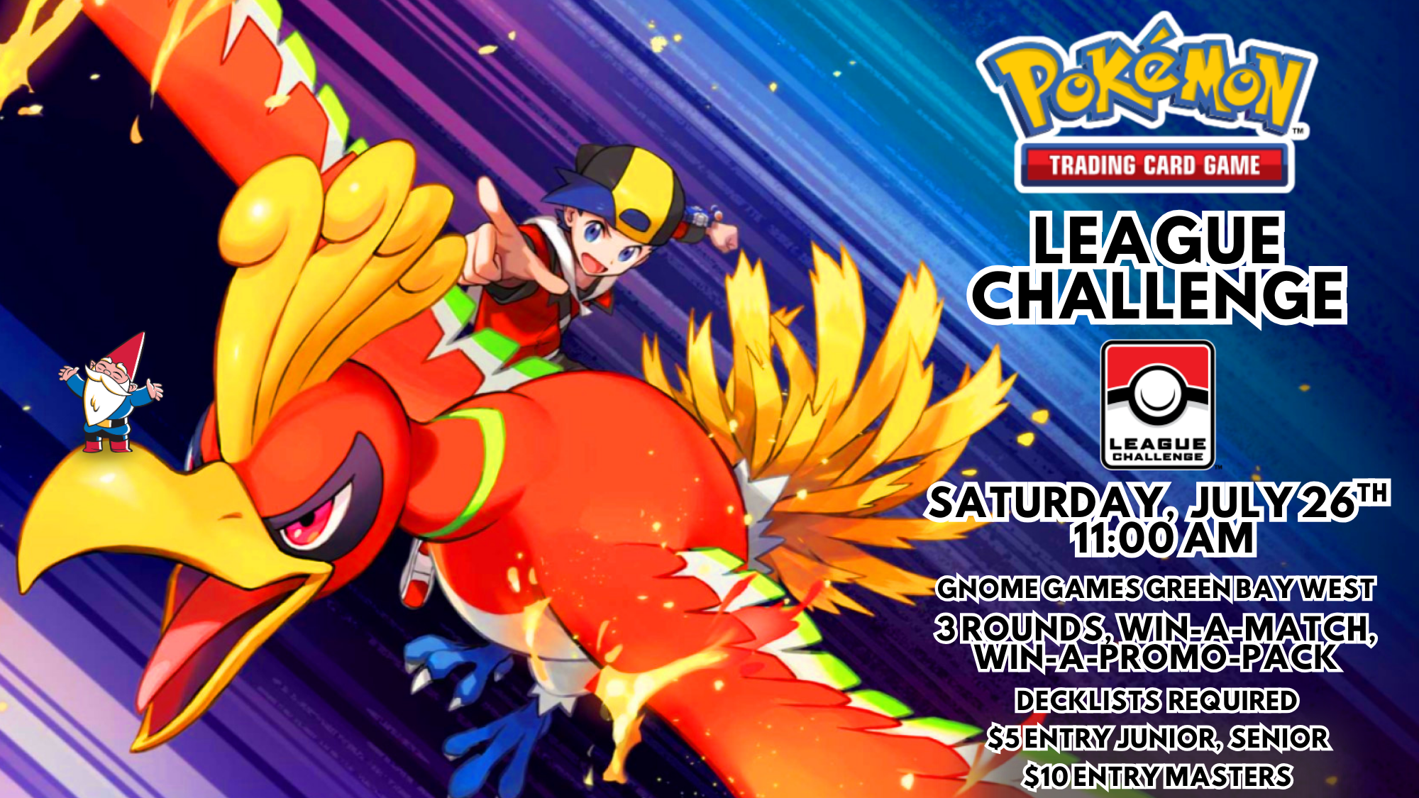 Pokemon League Challenge Gnome Games Green Bay West
