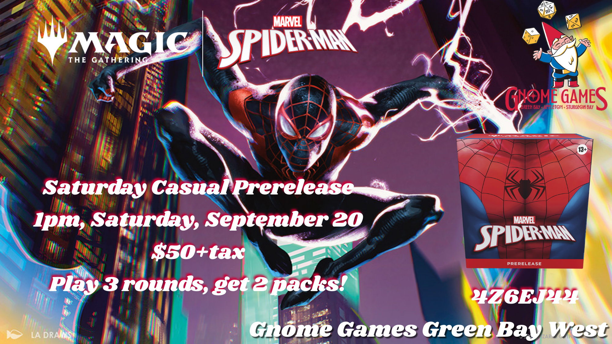 Spider Man Prerelease Casual Saturday 1pm