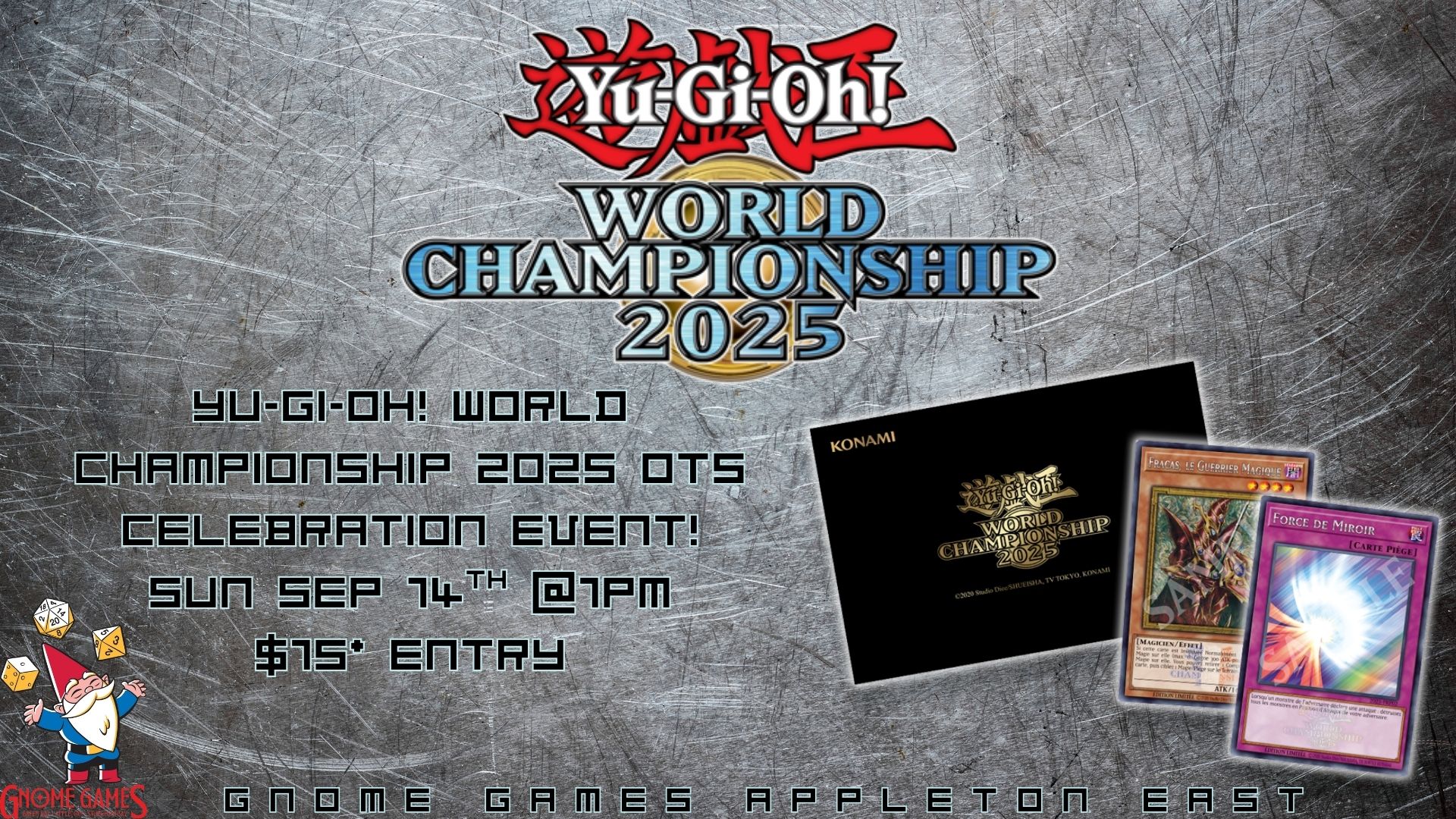 Yu-Gi-Oh! World Championship 2025 OTS Celebration Event! – Appleton East – $15*