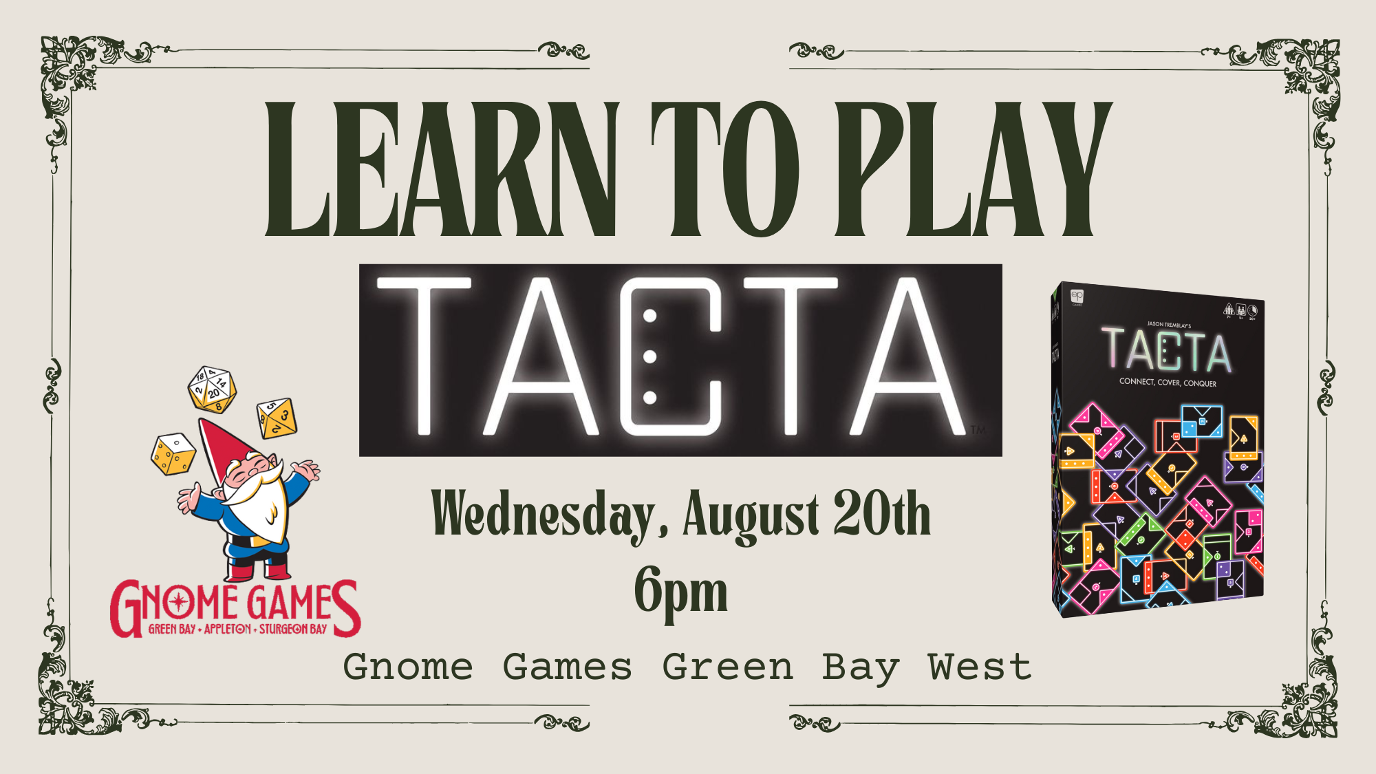 Learn to Play with the Gnomes: Tacta