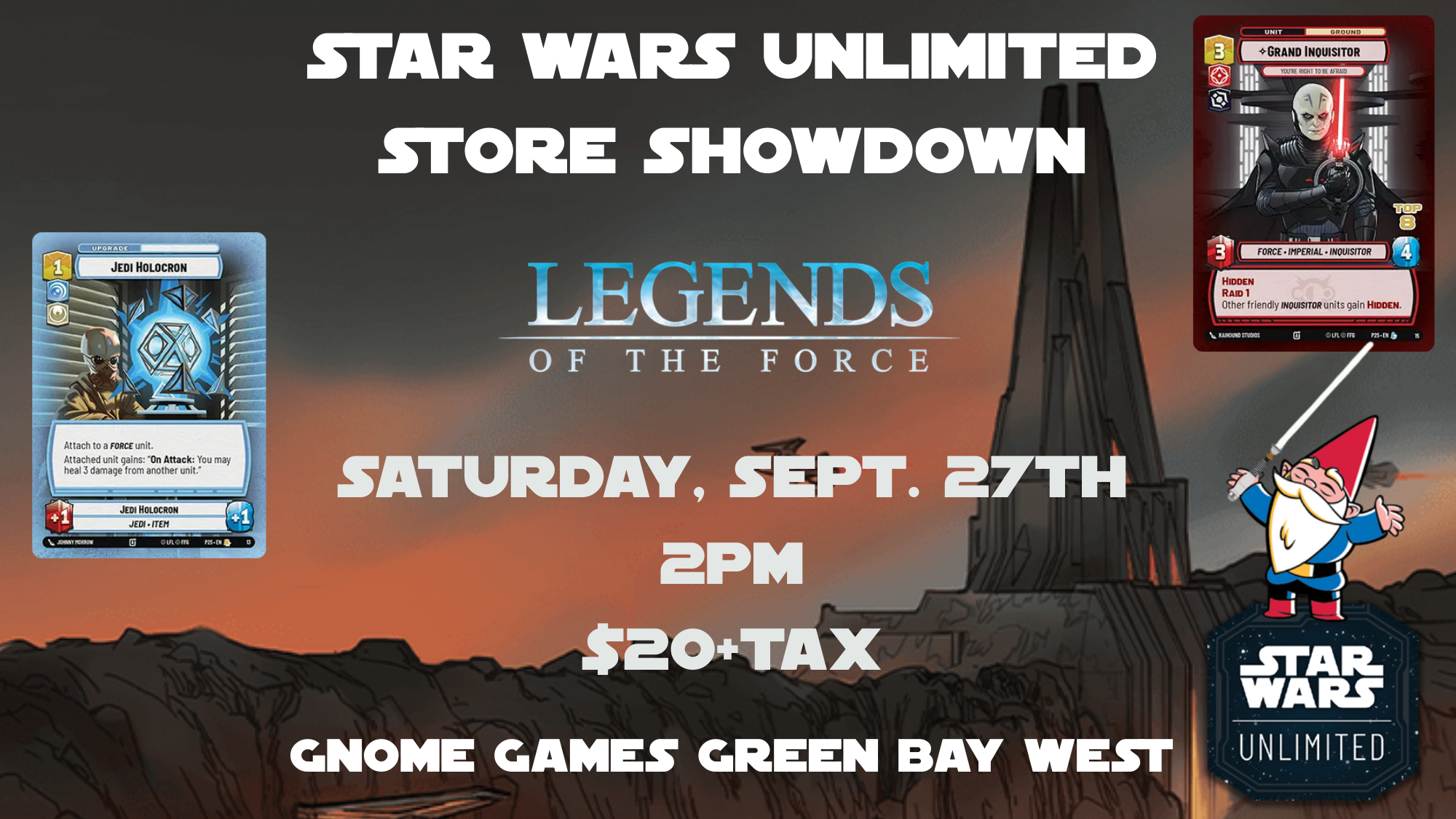 Legend of the Force store Showdown Green Bay West