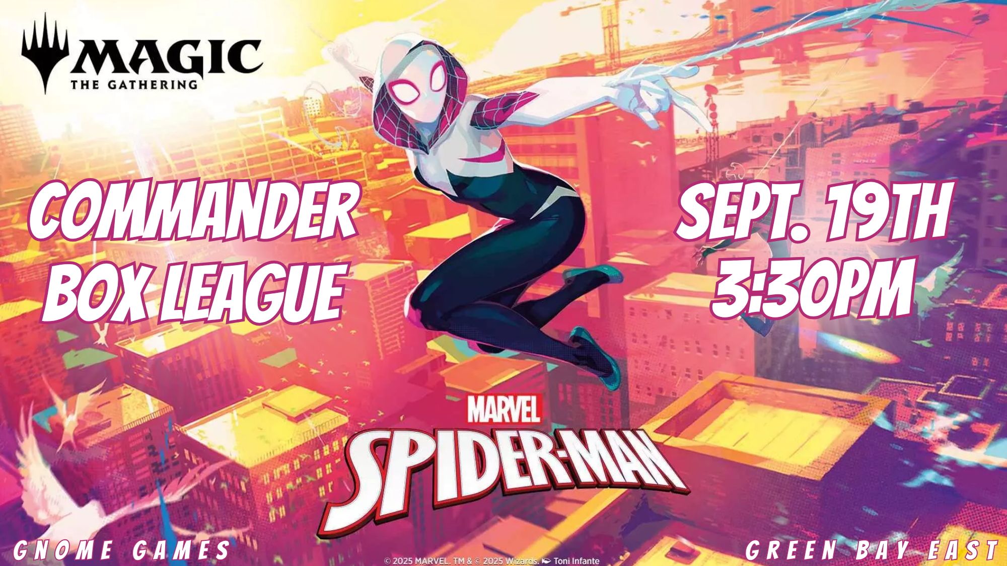 Magic the Gathering: Spiderman Commander Box League Prerelease! – Green Bay East