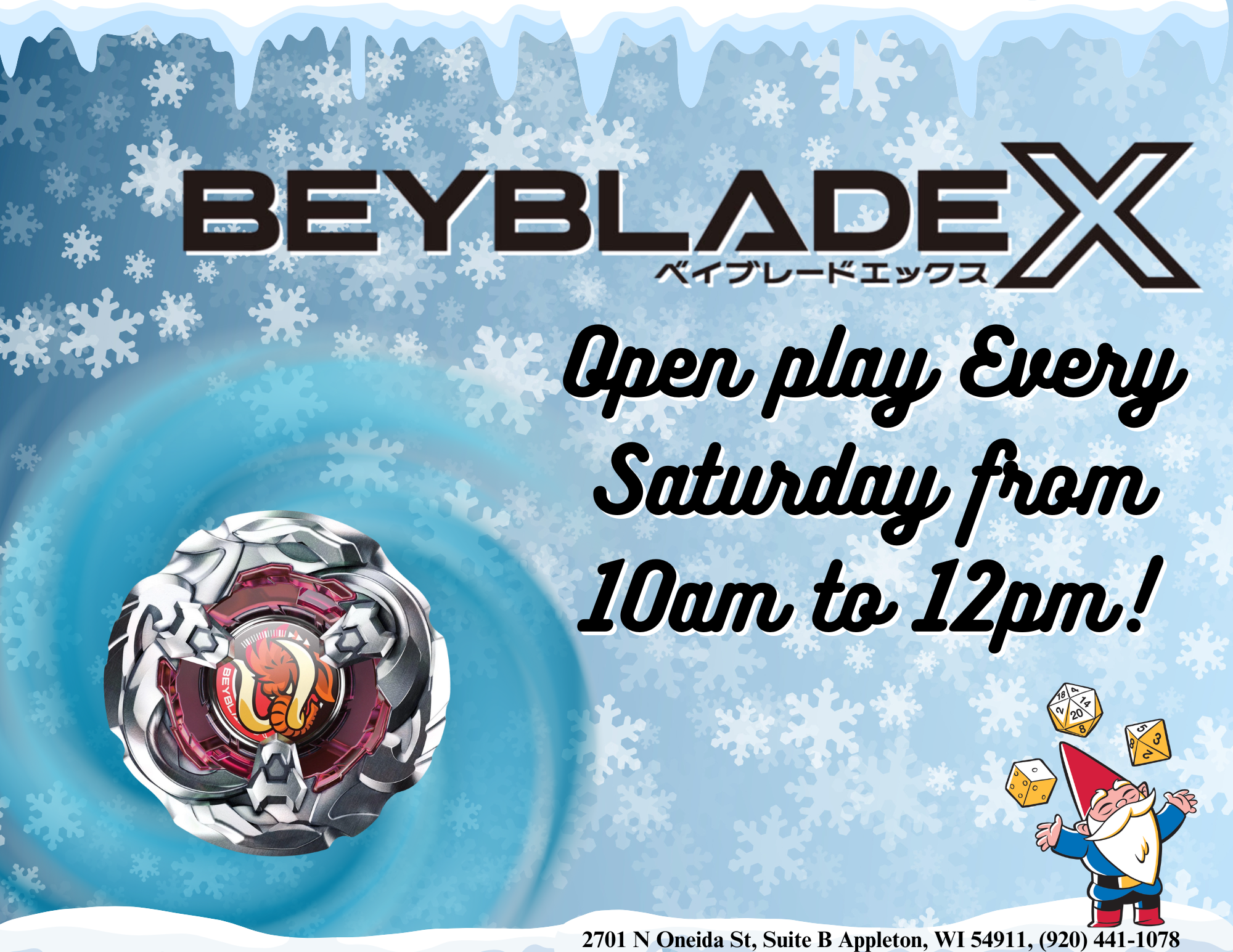 Beyblade Open Play Event Gnome Games Appleton North