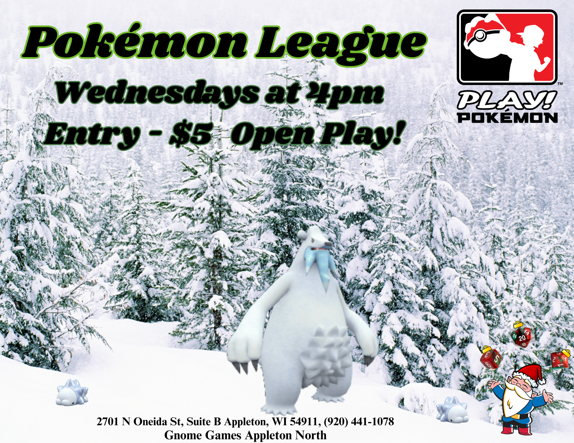 Weekly Pokémon League Gnome Games Appleton North