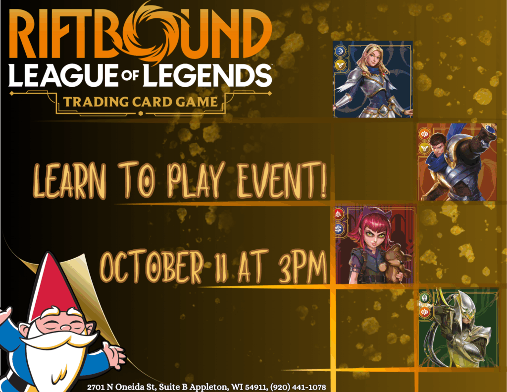 Learn to Play Riftbound at Gnome Games Appleton North