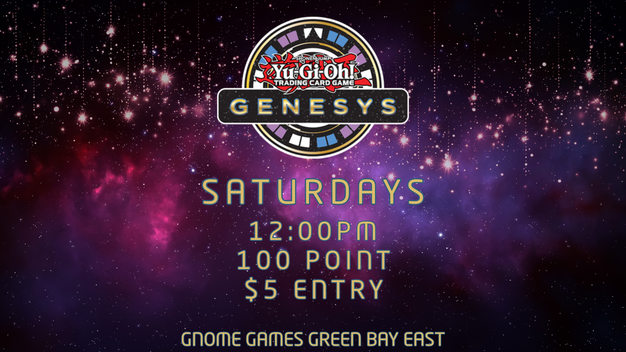 Yu-Gi-Oh! Genesys Saturdays at Gnome Games Green Bay East