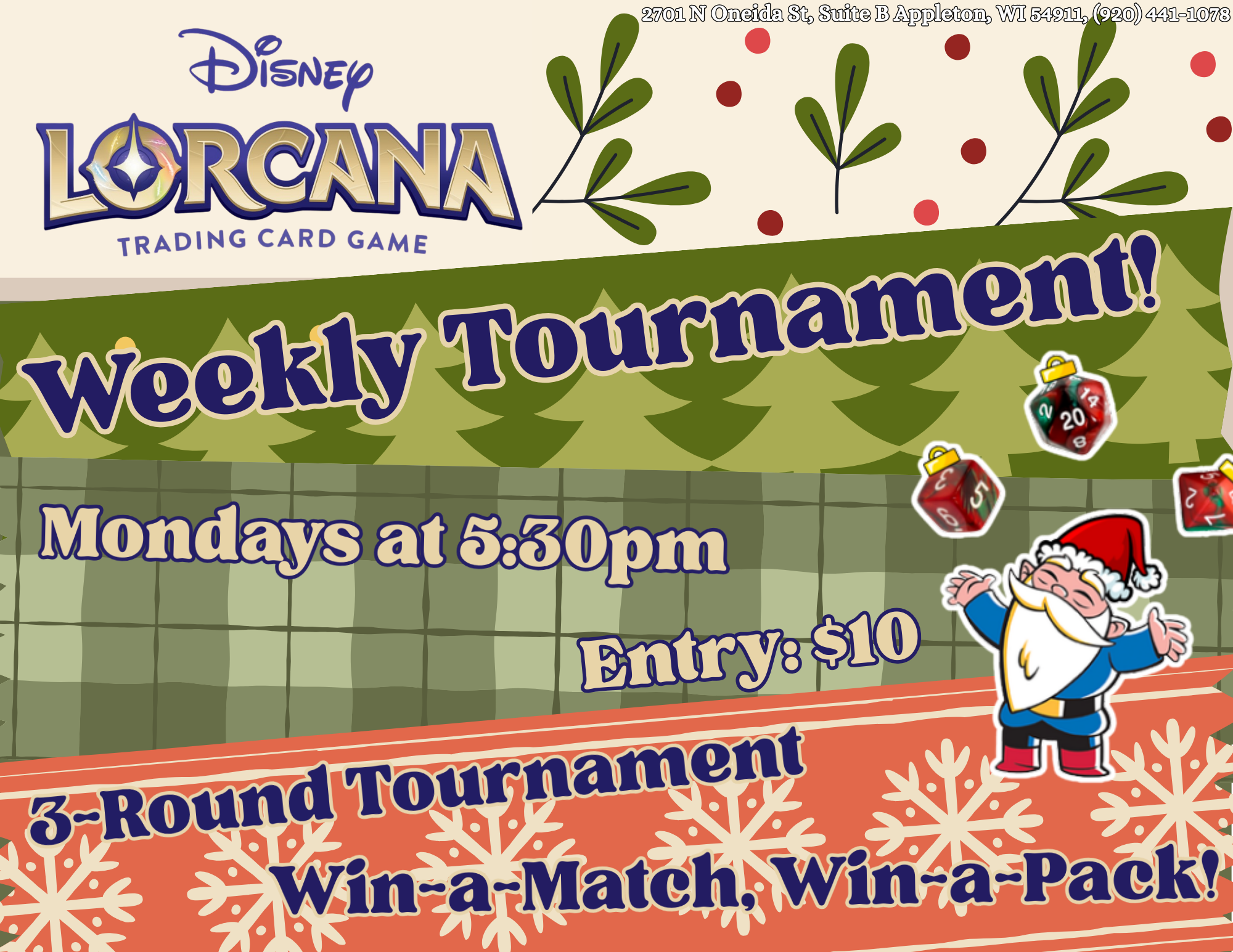Disney Lorcana Weekly Tournament Gnome Games Appleton North