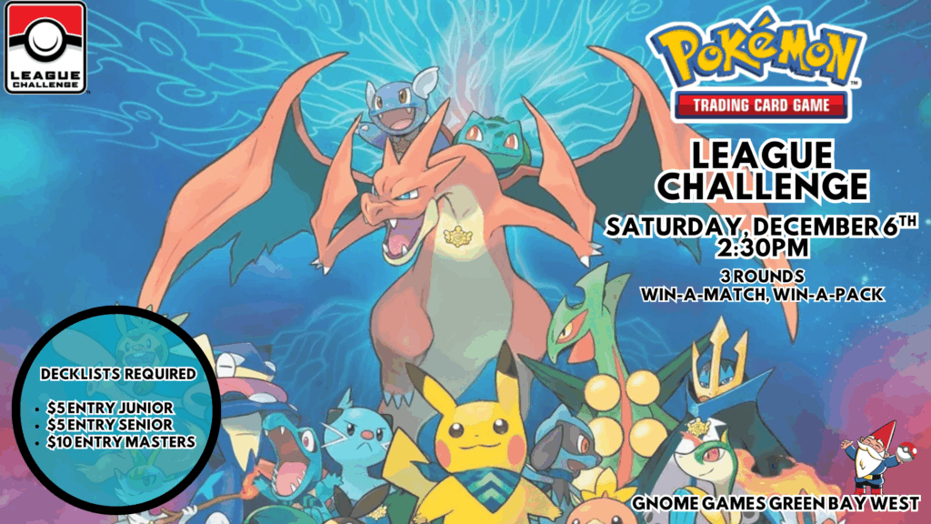Pokemon League Challenge December 6th