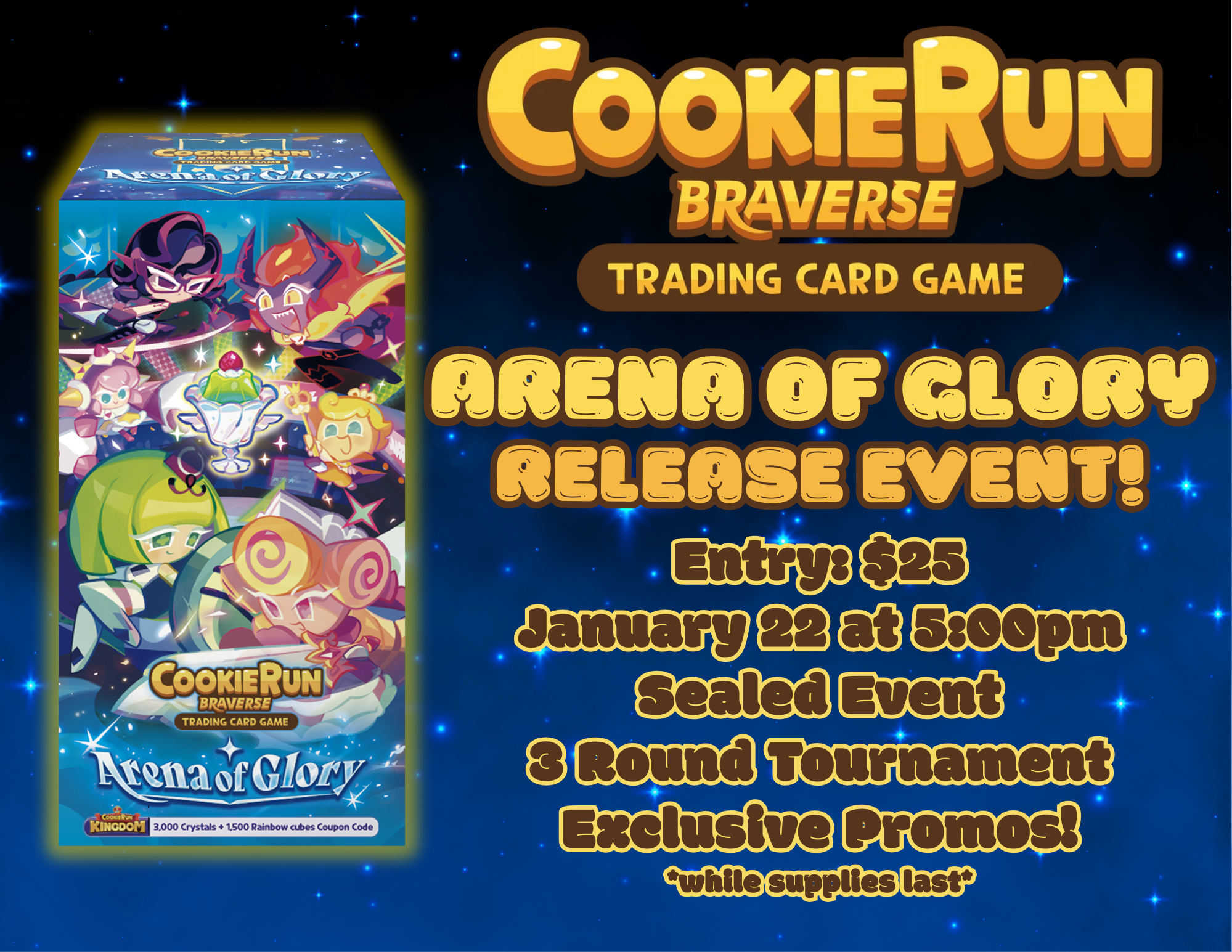 CookieRun Braverse Release Event Arena of Glory
