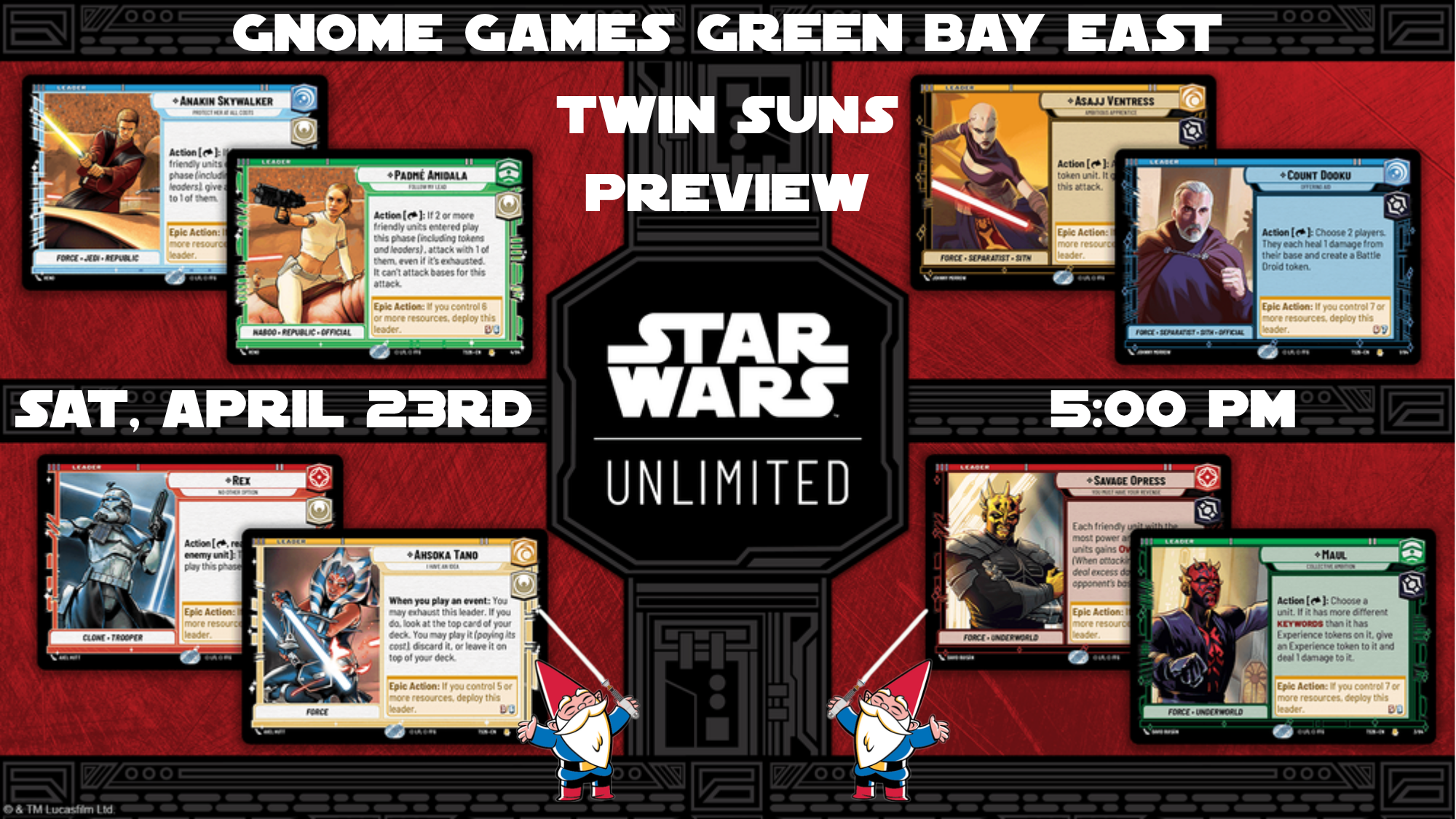 Green Bay East Special Event Star Wars Unlimited